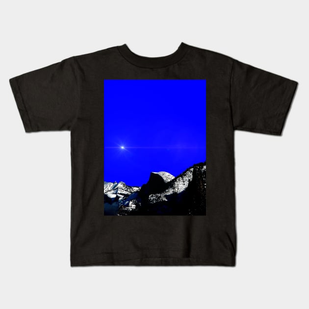 half dome 1 Kids T-Shirt by andalaimaging